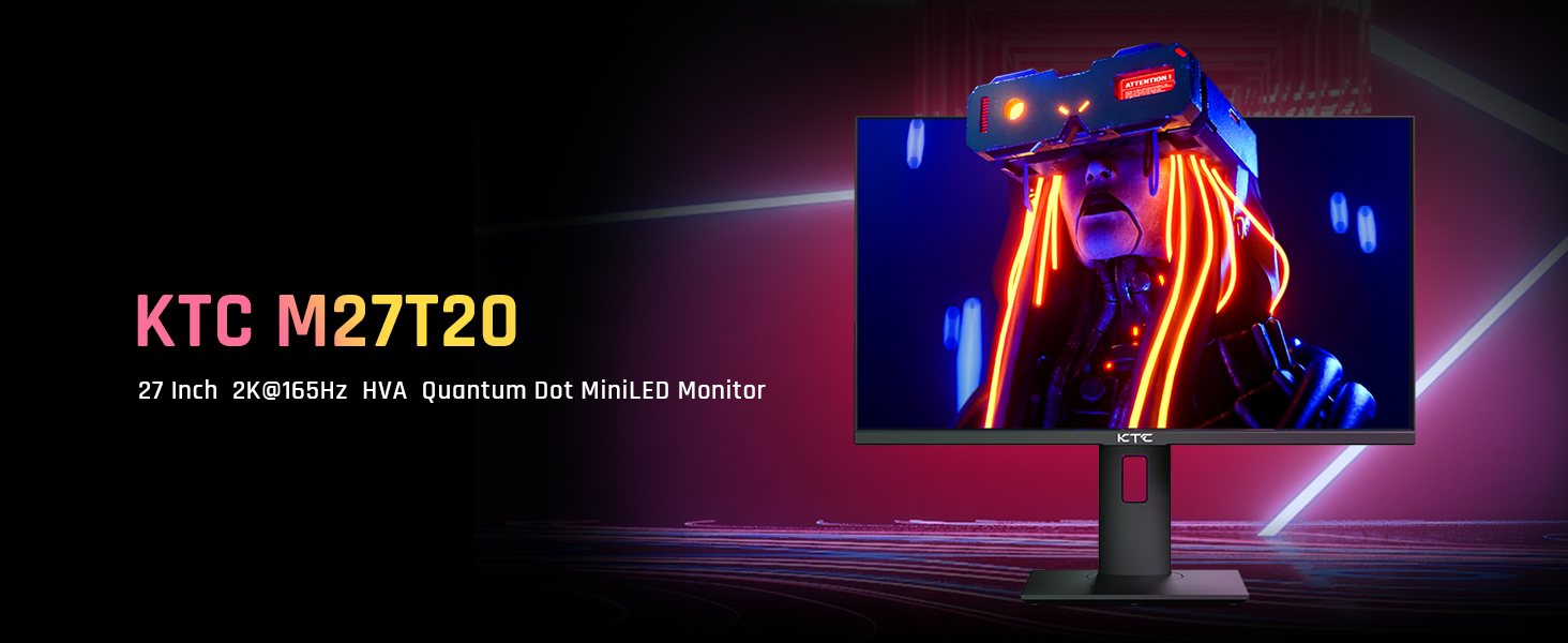 Amazon.com: KTC 27 Inch Mini LED Monitor, 1440P 165Hz/144Hz Gaming